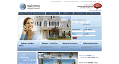 Desktop Screenshot of nakomamortgage.com